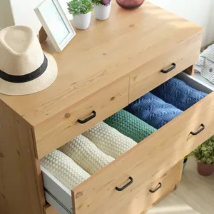 Easy Pull Fabric <b>Storage</b> Organizer <b>Chest</b> for Bedroom Living Room - Product Image 2