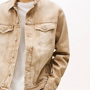 Vestes en jean pour hommes, style streetwear, mode d'hiver, look délavé, logo personnalisé, OEM, marque privée, design personnalisé - Product Image 6