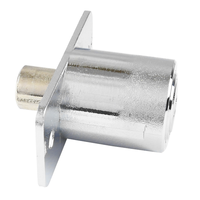 Cylindres de serrure à pêne en alliage de zinc chromé de qualité supérieure, personnalisables pour les tiroirs, portes et armoires de mobilier de bureau, sécurité par ABA