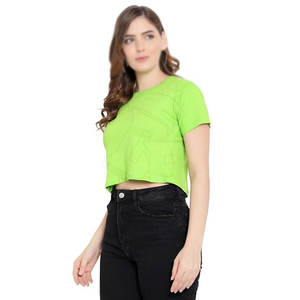 2025 última Camiseta corta de estilo único de verano para mujeres Ideal para salidas relajadas para venta en línea - Product Image 4