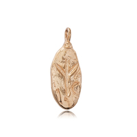 Viking Algiz Rune pendentif en argent breloque en argent sterling 925 pendentif turc fait à la main bijoux fins