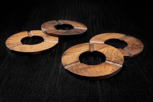 Cendrier à cigares en métal en bois pour hommes Cendrier à cigares en bois - Product Image 3