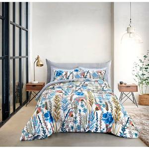 Juegos de cama con etiqueta personalizada Tela de algodón puro Satén Blanco Impresión digital Hecho en Italia Sábana bajera 2 Fundas De Almohada Personalizables - Product Image 2