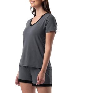 Hot Selling New Arrival <b>Women's</b> Solid Stand Collar 2-Piece Cotton <b>Short</b> Sets High Quality Breathable 2026 - Product Image 3