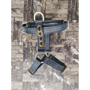 Nouveau Western personnalisé en gros de luxe usiné à la main en cuir véritable confortable collier de chien de compagnie en peau de vache rembourré collier de chien - Product Image 4