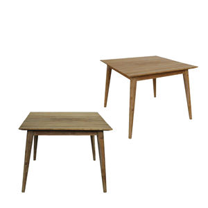 Mesa de Comedor Cuadrada de Madera de Teca Maciza Ecológica SOLOBEAT, Muebles de Comedor Modernos Hechos a Mano para Villa - Product Image 2