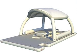 AIYUNC quai flottant gonflable plate-forme de natation plate-forme de Sports nautiques Yacht Dock parasol tente lit flottant pour la fête sur le lac - Product Image 2
