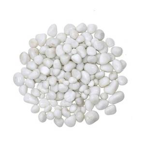 Jardín pulido Piedra De Guijarro blanco natural Guijarro blanco para jardines Precios Grava blanca para jardín - Product Image 5
