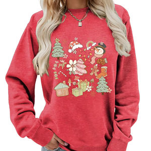 <b>100</b>% Organic Cotton Premium Sweatshirts for Women Quick Dry Anti-Wrinkle Breathable 3D Printed Hoodies New Design for Winter - Product Image 1