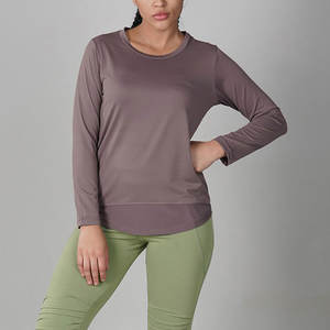 Nuevo diseño Fitness Mujeres Compresión Entrenamiento Top Fitness Camisetas de manga larga Venta caliente Toda la temporada - Product Image 6