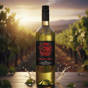 Rượu vang trắng khô Dragon Rojo, 100% Airen, 11% cồn, giống cây nho Tây Ban Nha, 0,75 lít, từ Castilla La Mancha. - Product Image 1