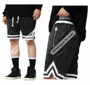2025 Summer Custom <b>White</b> Rib Beach Basketball <b>Gym</b> <b>Shorts</b> for Men Corduroy Fabric Embroidered Sweat Wicking Jogging Mesh <b>Shorts</b> - Product Image 1
