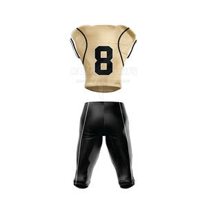 ชุดเครื่องแบบฟุตบอลอเมริกันผ้าโพลีเอสเตอร์100% คุณภาพสูงชุดแขนสั้นระบายอากาศได้ดีดีไซน์ขนาดใหญ่พิเศษคุ้มค่า! - Product Image 3