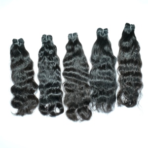 Vente en gros 100% brut non transformé, vague profonde, vendeur vierge naturel, paquet de cheveux humains indiens ondulés soyeux pas cher - Product Image 3