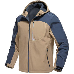 Veste coupe-vent imperméable à capuche pour homme personnalisée avec protection anti-UV, respirante, coupe ample, service OEM et logo frontal - Product Image 4