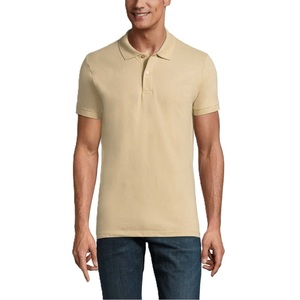 เสื้อโปโลสำหรับผู้ชายใส่สบายมากผ้าคอตตอน100% แห้งเร็วเสื้อเจอร์ซีย์แขนสั้นสีพื้น - Product Image 4