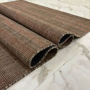 Alfombra Moderna Abstracta de Tejido Plano de Lana/Algodón Tejida a Mano |   Alfombra de Oración Reversible Ecológica Antideslizante Antibacteriana Apta para Mascotas - Product Image 5