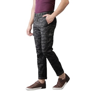 New Arrival Multi Pockets Cargo Pants Plain <b>Elastic</b> Waist Lightweight Breathable <b>Trousers</b> For <b>Men</b> - Product Image 1