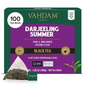 VAHDAM, Darjeeling Black <b>Tea</b> Bags (100 Count) - Product Image 1