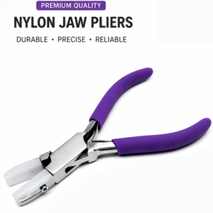 Professional <b>Nylon</b> Jaw Pliers Flat Nose Jewelry Tool Scratch Free Wire Work Craft Pliers Ergonomic Non <b>Slip</b> Grip - Product Image 5