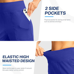 Pantalones cortos de golf para mujer con logotipo personalizado, tejido elástico transpirable con diseño impreso para ropa de equipo, marca de regalo al por menor - Product Image 5