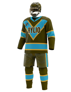 Uniforme personalizado de hockey sobre hielo para hombre, ropa de equipo al por mayor, Jersey y pantalones, tela de alta calidad con impresión de logotipo, entrenamiento y torneo - Product Image 1