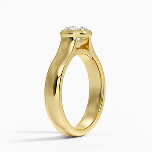 Anillo solitario de diamante cultivado en laboratorio de oro Unique10K, diseño de diamante de corte redondo clásico para compromiso, boda, uso diario y regalos de fiesta - Product Image 2