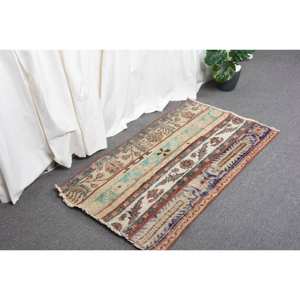 Vintage 21 X 35 ft Beige Blue Turkish <b>Rug</b> Large Area Rectangle Patchwork Abstract <b>Seagrass</b> New Latex for Hallway Room Decor - Product Image 3