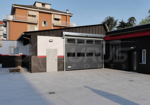 STX-Ai300 - Porte rapide automatique italienne haut de gamme personnalisable, entièrement flexible en PVC 900gr/m3, coupe-vent, Panama, industrielle - Product Image 6