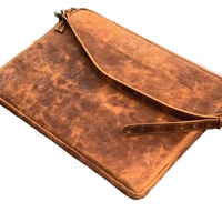 Vente en gros sac à bandoulière en cuir pour ordinateur portable de bureau en cuir fin et portable Bandoulière pour voyage d'affaires Sac à manches messager