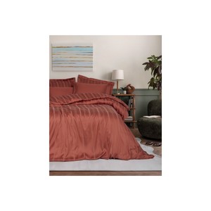Juego de Funda Nórdica Doble de Bambú y Algodón con Rayas Florales, Suave, Tamaños King/Twin/Queen, para Cama de Hogar, Edredón de Boda, 4 Piezas Incluidas - Product Image 1