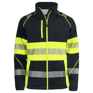 Custom Made Men's <b>Lightweight</b> <b>Hi</b> <b>Vis</b> Long Sleeve Workwear <b>Jacket</b> Personalized Safety Wear Anti-Static Anti-Wrinkle Windproof - Product Image 1