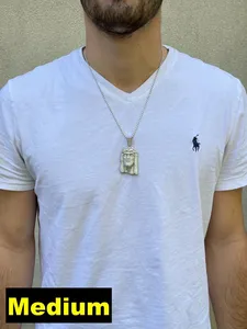 Colgante de pieza de Jesús completamente helado de plata 925 Hip Hop Moissanite Diamond Real Passes Tester regalo de fiesta de boda - Product Image 5