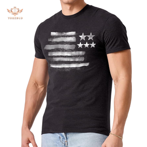 เสื้อยืดคอกลมแขนสั้นผ้าฝ้ายคุณภาพดีที่สุดสำหรับผู้ชาย สกรีนโลโก้ด้านหน้า ขายส่ง เสื้อยืดลำลองใส่สบายสำหรับฤดูร้อน - Product Image 4