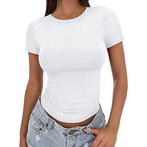 T-shirt en toile écologique à manches courtes pour femmes, ajoutez votre propre design, logo, texte, photo, unisexe - Product Image 6