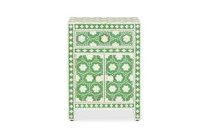 Mesita de Noche Artesanal Tradicional con Incrustaciones Florales de Hueso, Ajustable y Personalizable, para Dormitorio, Sala de Estar, Bar y Almacén - Product Image 6