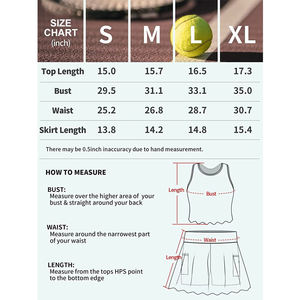 กระโปรงเทนนิสแบบมีสไตล์สำหรับผู้หญิงสายรัดเอวยางยืดสำหรับนักเทนนิสผ้าซับเหงื่อและระบายอากาศได้ดีปรับแต่งแบรนด์ได้ตามต้องการ - Product Image 6