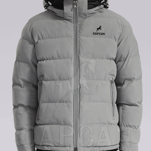 Vestes de veste à bulles à fermeture éclair à manches longues avec veste à bulles imperméable de Pékin personnalisée pour garçon - Product Image 2