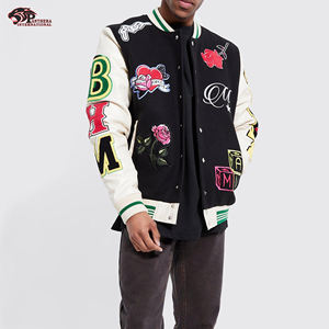 Veste d'hiver unisexe taille XL pour hommes haute qualité laine soie décontractée collège baseball universitaire support personnalisé chenille broderie - Product Image 5