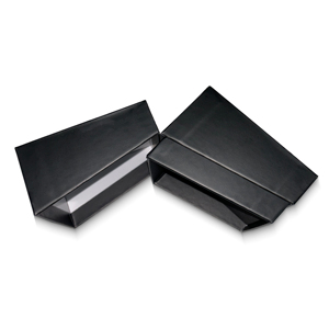 Hộp giấy màu đen với nắp cứng nhắc lá vàng điểm nhấn thân thiện với môi tái chế bọt chèn và miếng bọt biển lót - Product Image 6