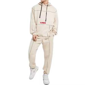 Chándales estampados de invierno personalizados, venta al por mayor, conjuntos de ropa deportiva Unisex para hombres y mujeres, pantalones deportivos de diseño 100% de algodón pesado 2 1 - Product Image 5