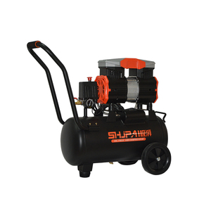 Compresseur d'air à piston silencieux sans huile 110V/220V 25L à prix d'usine, composants de moteur portables pour les mines - Product Image 1
