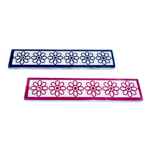 White Marble Colorful Painted Engraved <b>Incense</b> <b>Stick</b> <b>Holder</b> Burner Ash Catcher Design Pattern Carved Long Plate Stone Rose - Product Image 5