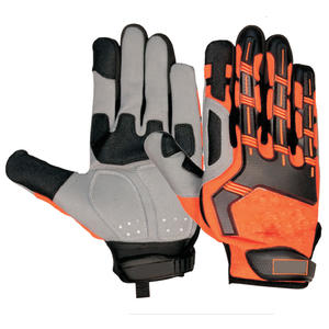 Guantes de Trabajo de Cuero Reforzados de Alta Calidad para Hombre, Protección para las Manos, Doble Palma de Cuero, Guantes de Seguridad para Trabajos de Construcción - Product Image 2