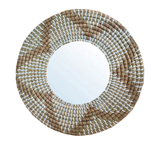 กระจกแขวนผนังกระจกหญ้าทะเลดอกไม้สำหรับตกแต่งบ้านห้องนอนจากเวียดนาม - Product Image 2