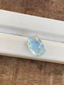 ลูกปัด7.00กะรัตสีธรรมชาติสีขาว/น้ำเงินรูปทรงเบาะยาวและความมันวาวที่ดีสำหรับการทำสร้อยคออัญมณีหลวม - Product Image 5