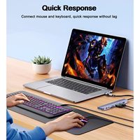 Hub Multipuerto USB 3.0 Tipo-C, Carga, Transferencia de Datos, Salida de Video, Lector de Tarjetas SD/TF, Adaptador de Aluminio, 5-8 Puertos, CE/FCC/ROHS