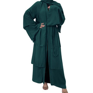 Haute qualité modeste mode une pièce pleine longueur prière Khimar pour Abaya femmes musulmanes en mousseline de soie respirant hauts - Product Image 2