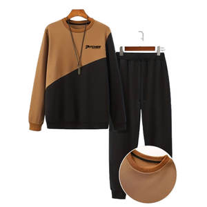 Survêtements décontractés d'hiver personnalisés pour hommes-Respirant 100% coton léger avec motif solide et service OEM - Product Image 3