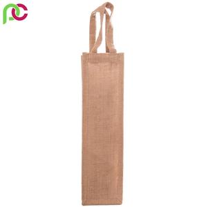 Bolsa de vino de arpillera personalizada, venta al por mayor, bolsa de vino tinto de yute, bolsa de vino de arpillera de una sola botella reutilizable con ventana de PVC - Product Image 6